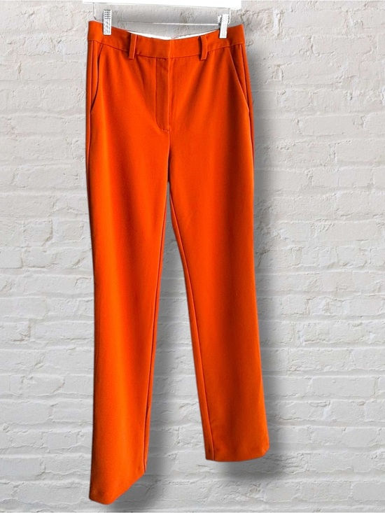 Babaton Pants - Aritzia Babaton Atelier Orange Dress Pants Straight Leg Trousers Size 6